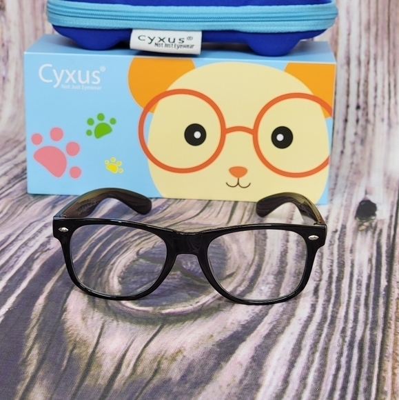 CYXUS Blue Light Blocking Kids Age 4-8 Black Computer Glasses - Picture 10 of 16
